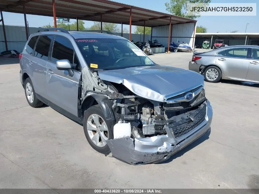 2016 Subaru Forester 2.5I Limited VIN: JF2SJAHC7GH523250 Lot: 40433620