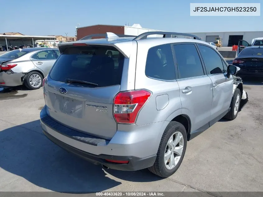 JF2SJAHC7GH523250 2016 Subaru Forester 2.5I Limited