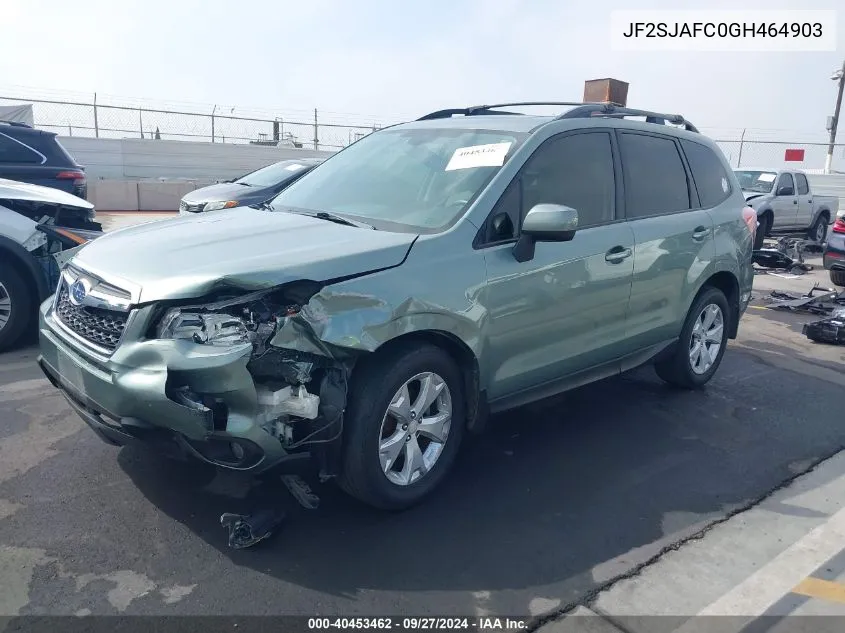 2016 Subaru Forester 2.5I Premium VIN: JF2SJAFC0GH464903 Lot: 40453462