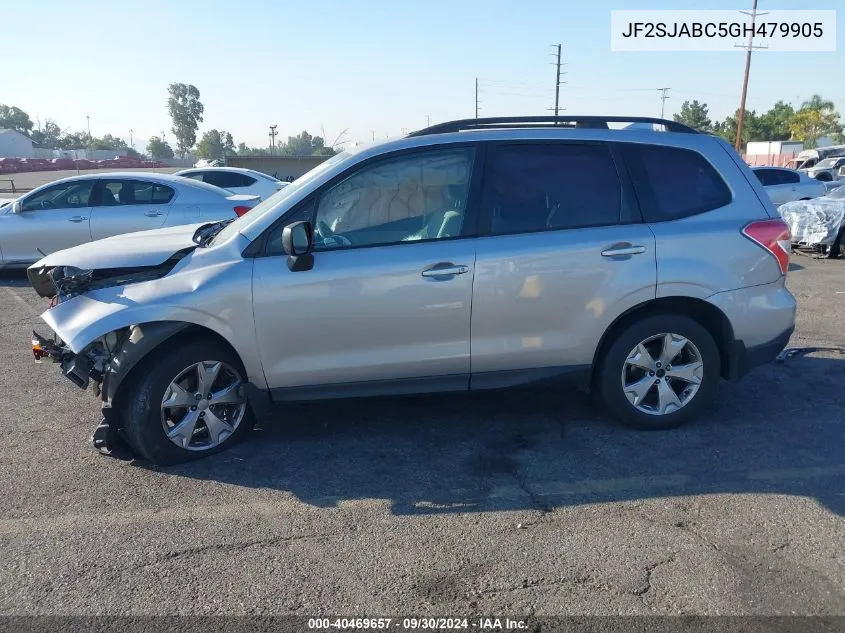 2016 Subaru Forester 2.5I VIN: JF2SJABC5GH479905 Lot: 40469657