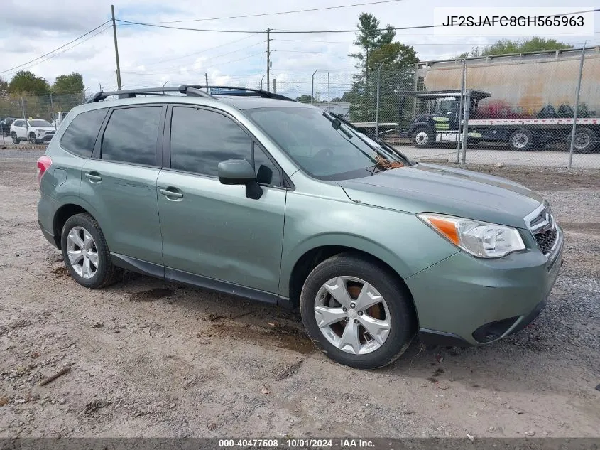 2016 Subaru Forester 2.5I Premium VIN: JF2SJAFC8GH565963 Lot: 40477508