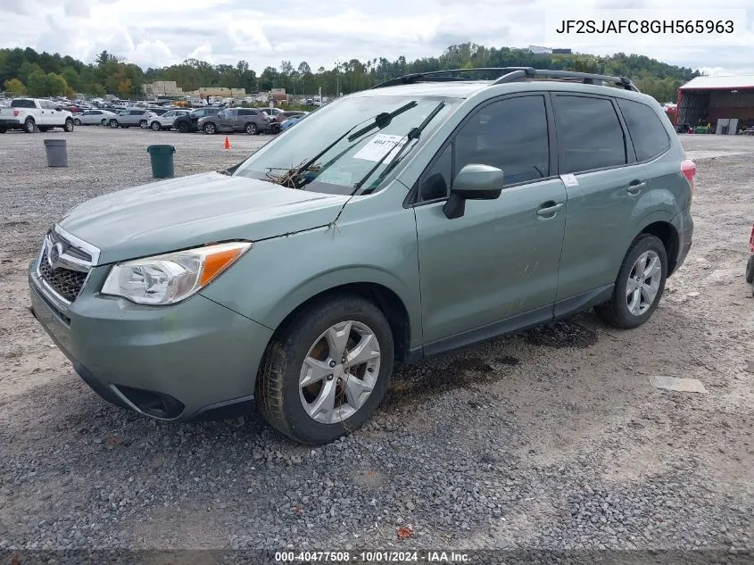 2016 Subaru Forester 2.5I Premium VIN: JF2SJAFC8GH565963 Lot: 40477508