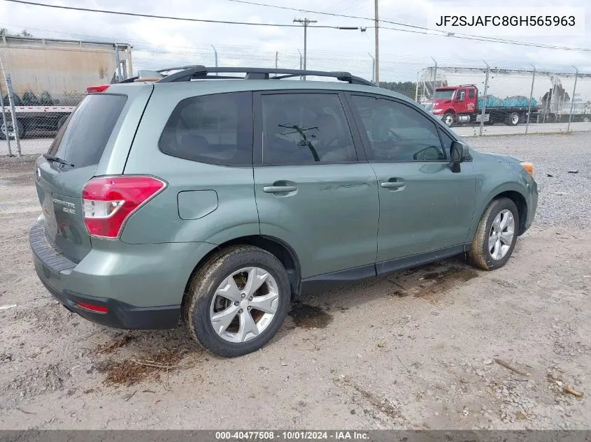 2016 Subaru Forester 2.5I Premium VIN: JF2SJAFC8GH565963 Lot: 40477508