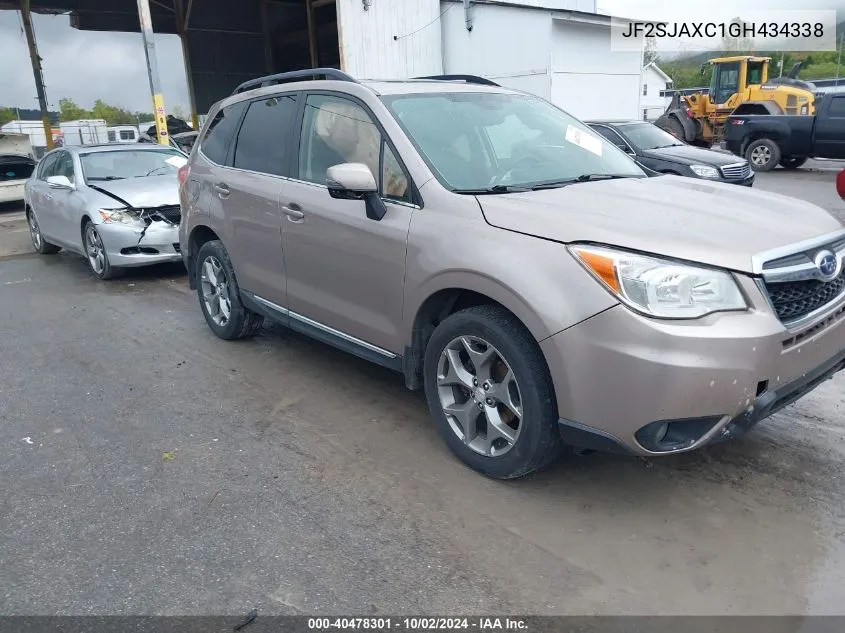 2016 Subaru Forester 2.5I Touring VIN: JF2SJAXC1GH434338 Lot: 40478301