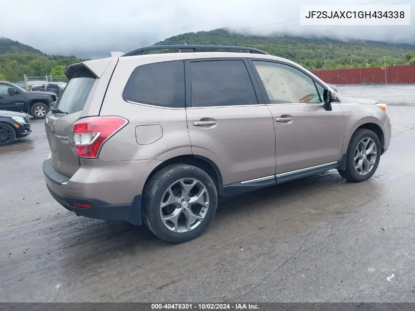 2016 Subaru Forester 2.5I Touring VIN: JF2SJAXC1GH434338 Lot: 40478301