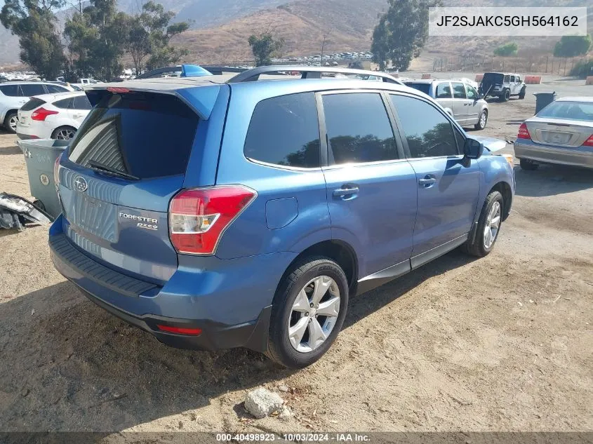 2016 Subaru Forester 2.5I Limited VIN: JF2SJAKC5GH564162 Lot: 40498923