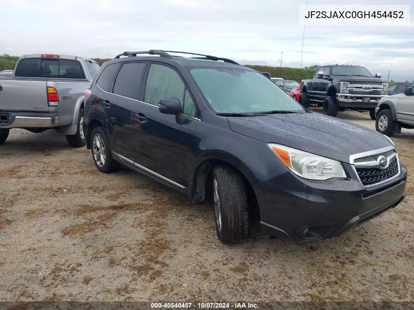 2016 Subaru Forester 2.5I Touring VIN: JF2SJAXC0GH454452 Lot: 40540457