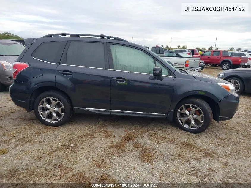 2016 Subaru Forester 2.5I Touring VIN: JF2SJAXC0GH454452 Lot: 40540457