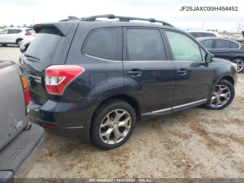 2016 Subaru Forester 2.5I Touring VIN: JF2SJAXC0GH454452 Lot: 40540457