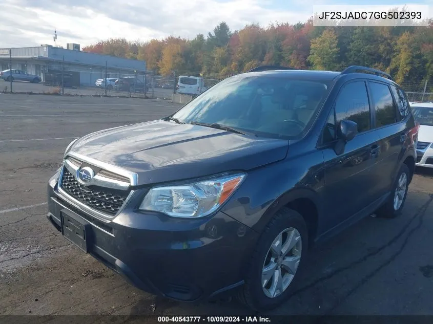 2016 Subaru Forester 2.5I Premium VIN: JF2SJADC7GG502393 Lot: 40543777