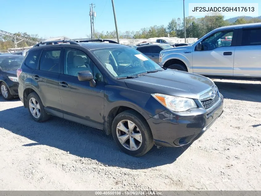 2016 Subaru Forester 2.5I Premium VIN: JF2SJADC5GH417613 Lot: 40550108