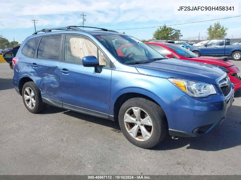 2016 Subaru Forester 2.5I Premium VIN: JF2SJAFC9GH458341 Lot: 40567112