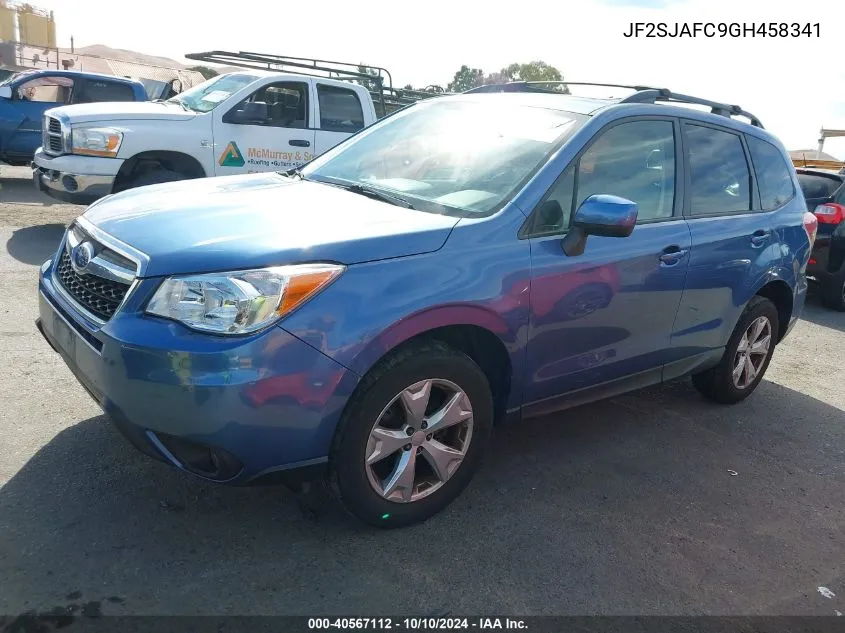 2016 Subaru Forester 2.5I Premium VIN: JF2SJAFC9GH458341 Lot: 40567112