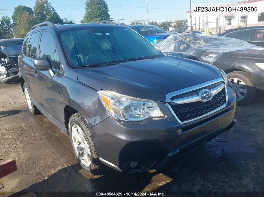 2016 Subaru Forester 2.5I Limited VIN: JF2SJAHC1GH489306 Lot: 40584329