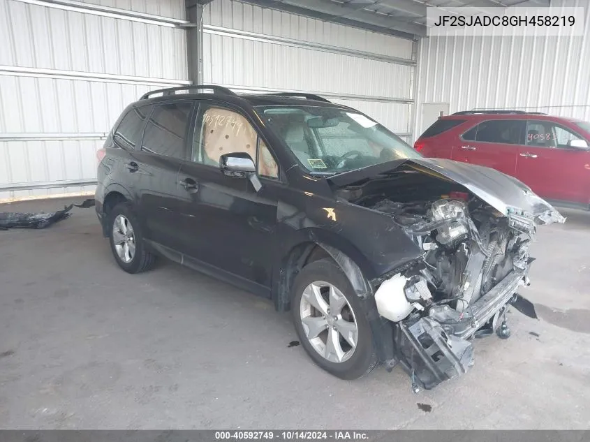 2016 Subaru Forester 2.5I Premium VIN: JF2SJADC8GH458219 Lot: 40592749