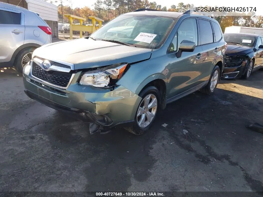 2016 Subaru Forester 2.5I Premium VIN: JF2SJAFCXGH426174 Lot: 40727649