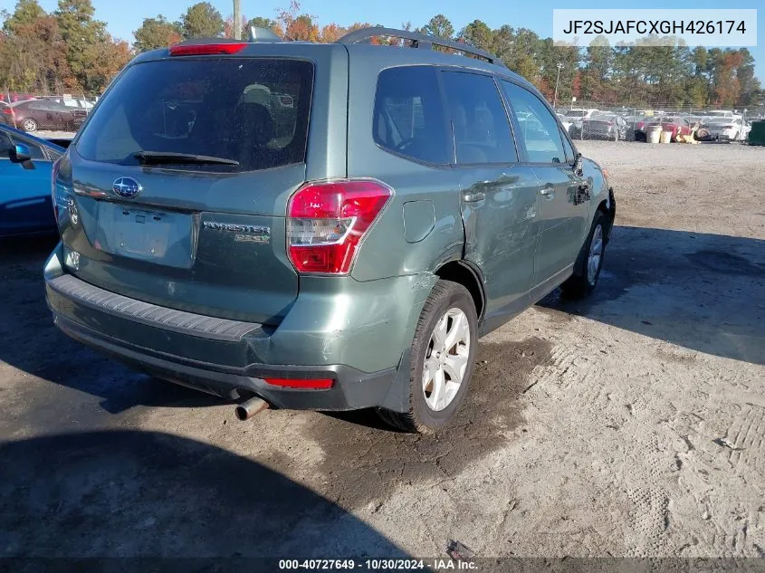 2016 Subaru Forester 2.5I Premium VIN: JF2SJAFCXGH426174 Lot: 40727649