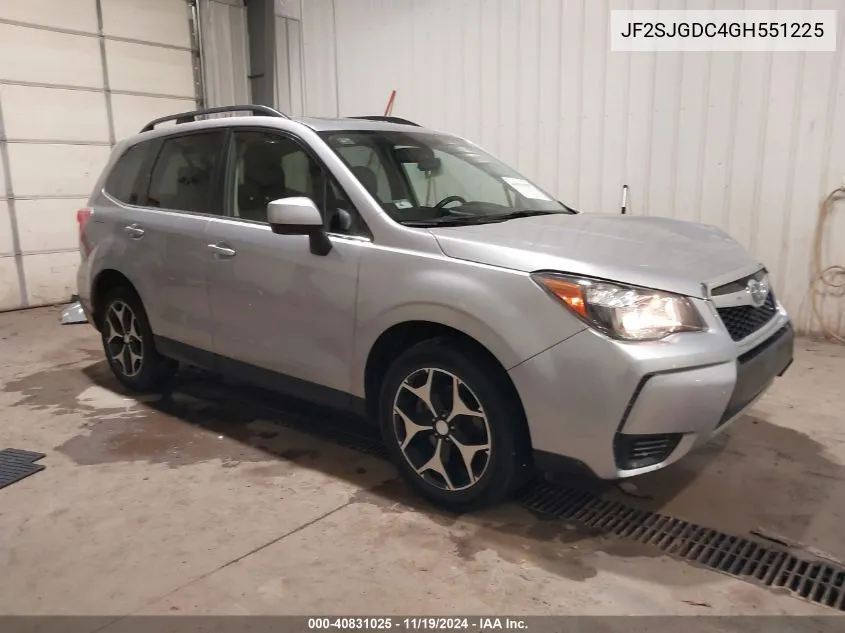 2016 Subaru Forester 2.0Xt Premium VIN: JF2SJGDC4GH551225 Lot: 40831025