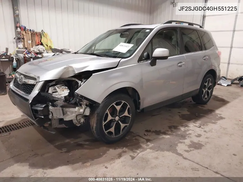 2016 Subaru Forester 2.0Xt Premium VIN: JF2SJGDC4GH551225 Lot: 40831025