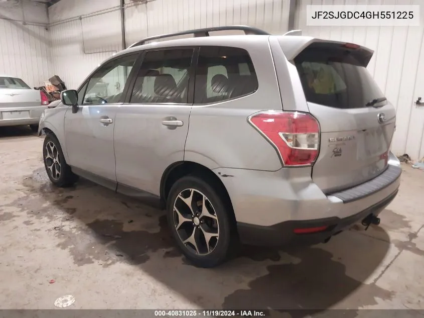 2016 Subaru Forester 2.0Xt Premium VIN: JF2SJGDC4GH551225 Lot: 40831025