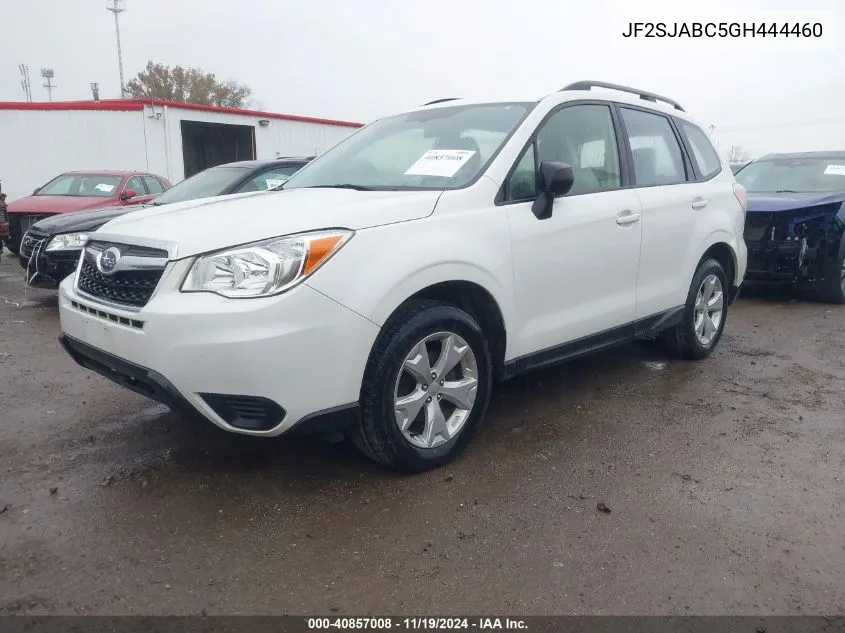 2016 Subaru Forester 2.5I VIN: JF2SJABC5GH444460 Lot: 40857008