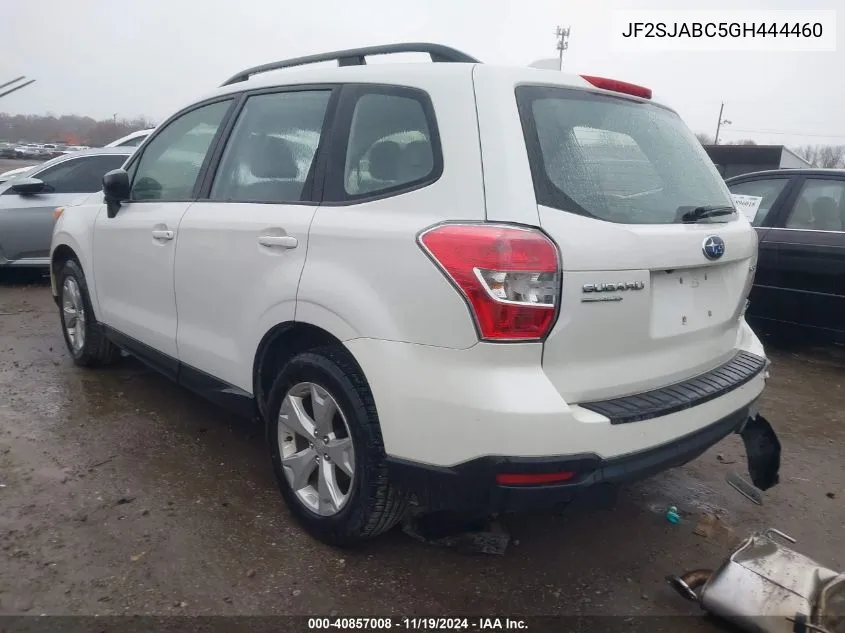 2016 Subaru Forester 2.5I VIN: JF2SJABC5GH444460 Lot: 40857008