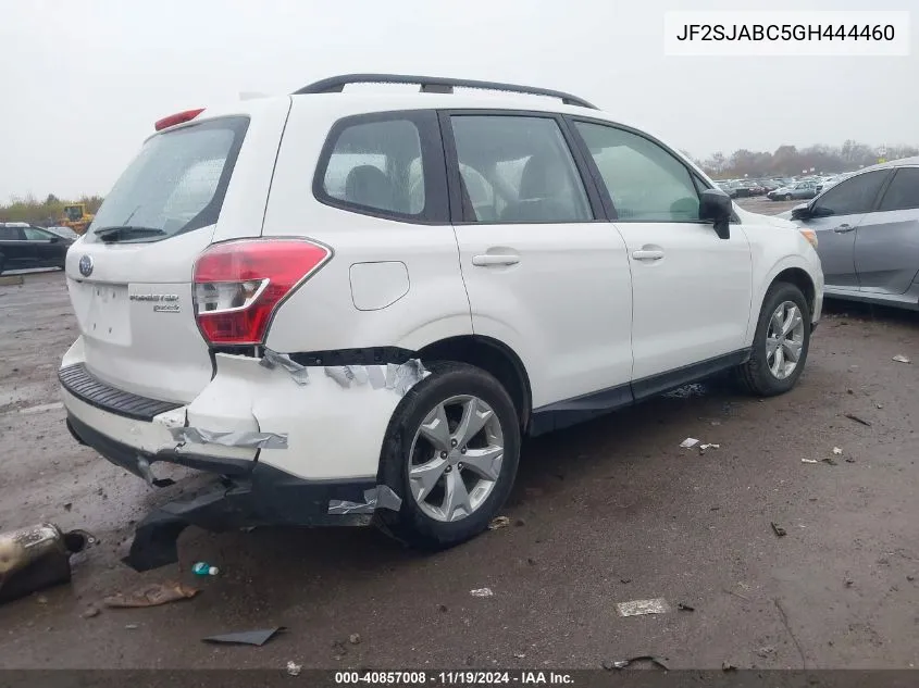 2016 Subaru Forester 2.5I VIN: JF2SJABC5GH444460 Lot: 40857008