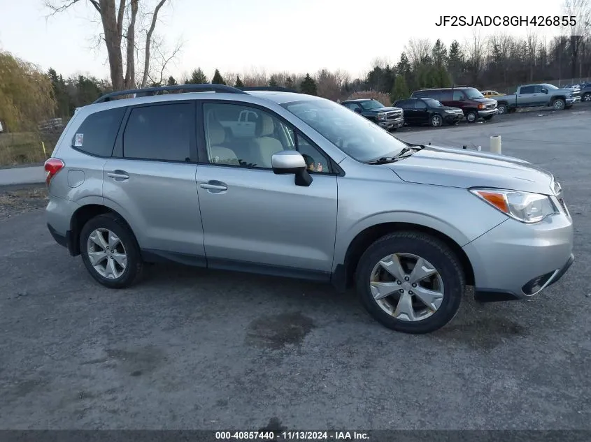 2016 Subaru Forester 2.5I Premium VIN: JF2SJADC8GH426855 Lot: 40857440