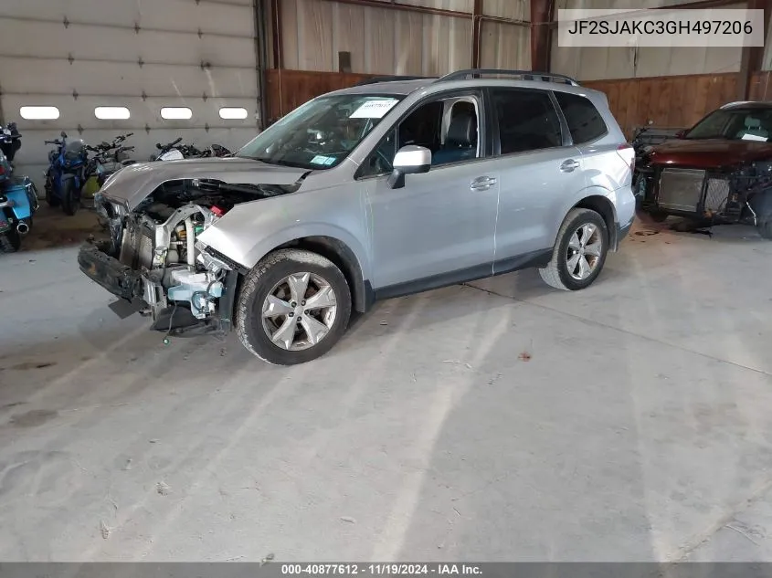 2016 Subaru Forester 2.5I Limited VIN: JF2SJAKC3GH497206 Lot: 40877612