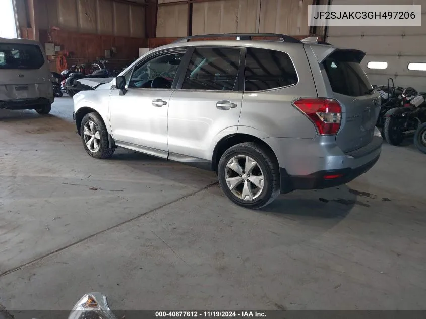 2016 Subaru Forester 2.5I Limited VIN: JF2SJAKC3GH497206 Lot: 40877612