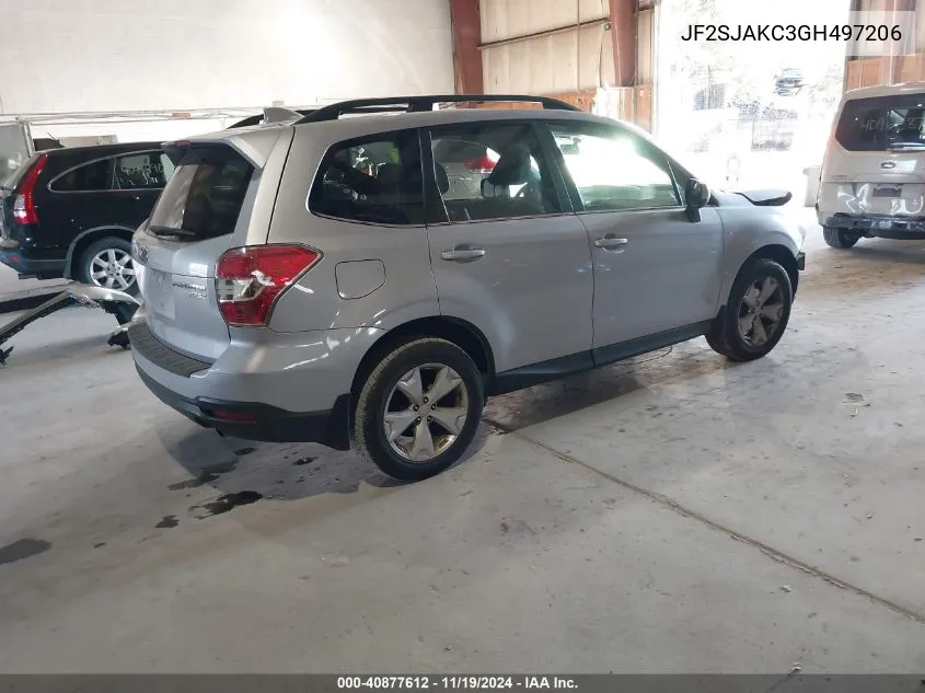 2016 Subaru Forester 2.5I Limited VIN: JF2SJAKC3GH497206 Lot: 40877612