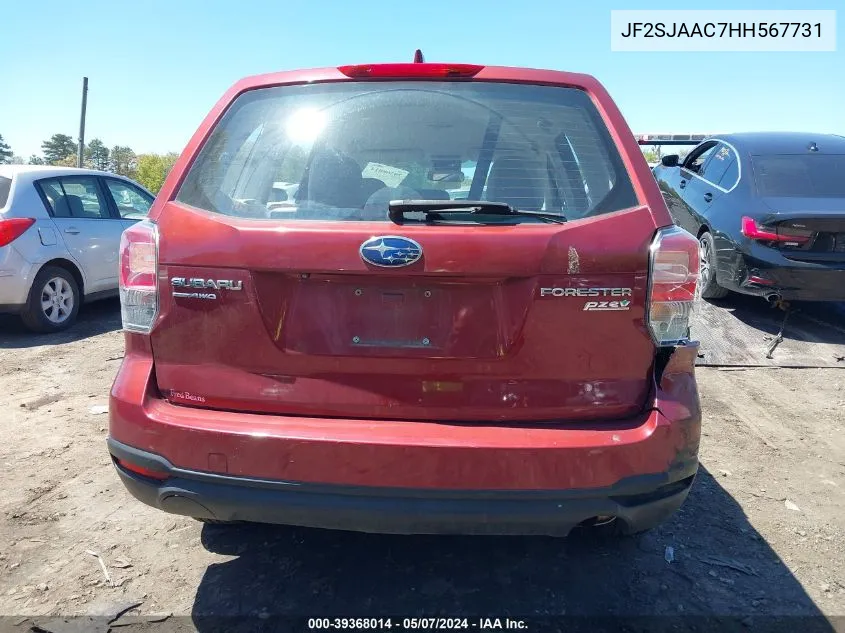 JF2SJAAC7HH567731 2017 Subaru Forester 2.5I