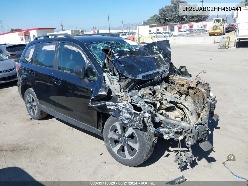 2017 Subaru Forester 2.5I VIN: JF2SJABC2HH460441 Lot: 39710320