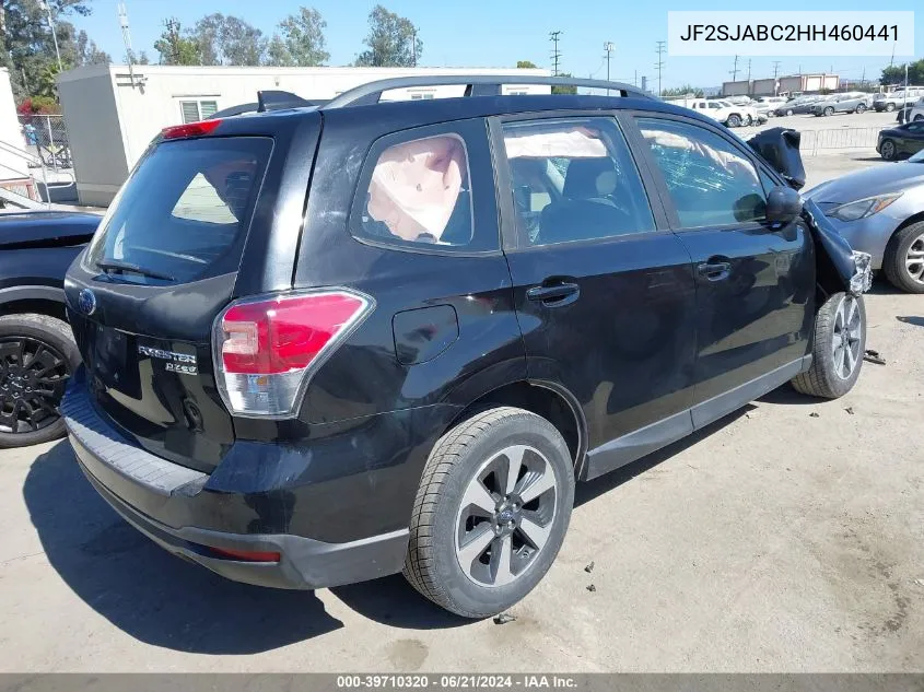 2017 Subaru Forester 2.5I VIN: JF2SJABC2HH460441 Lot: 39710320