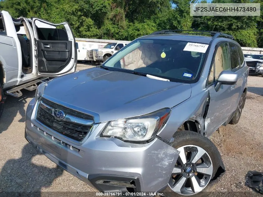 2017 Subaru Forester Premium VIN: JF2SJAEC6HH473480 Lot: 39766791