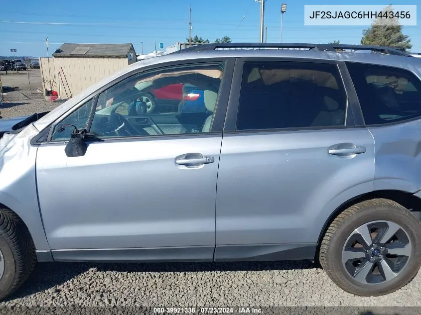 2017 Subaru Forester 2.5I Premium VIN: JF2SJAGC6HH443456 Lot: 39921338