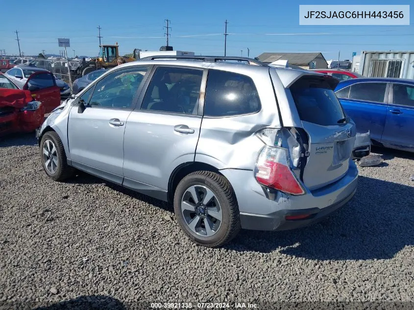 2017 Subaru Forester 2.5I Premium VIN: JF2SJAGC6HH443456 Lot: 39921338