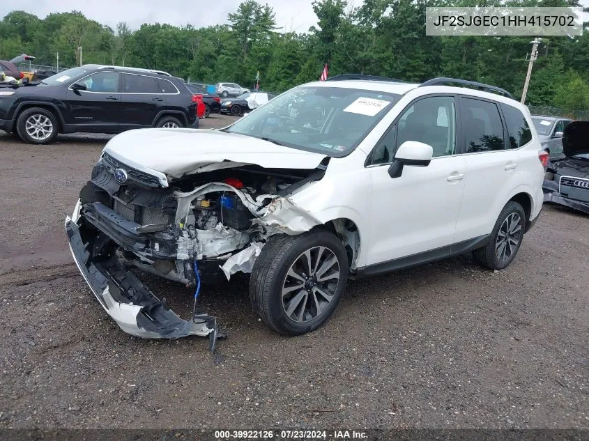 2017 Subaru Forester 2.0Xt Premium VIN: JF2SJGEC1HH415702 Lot: 39922126