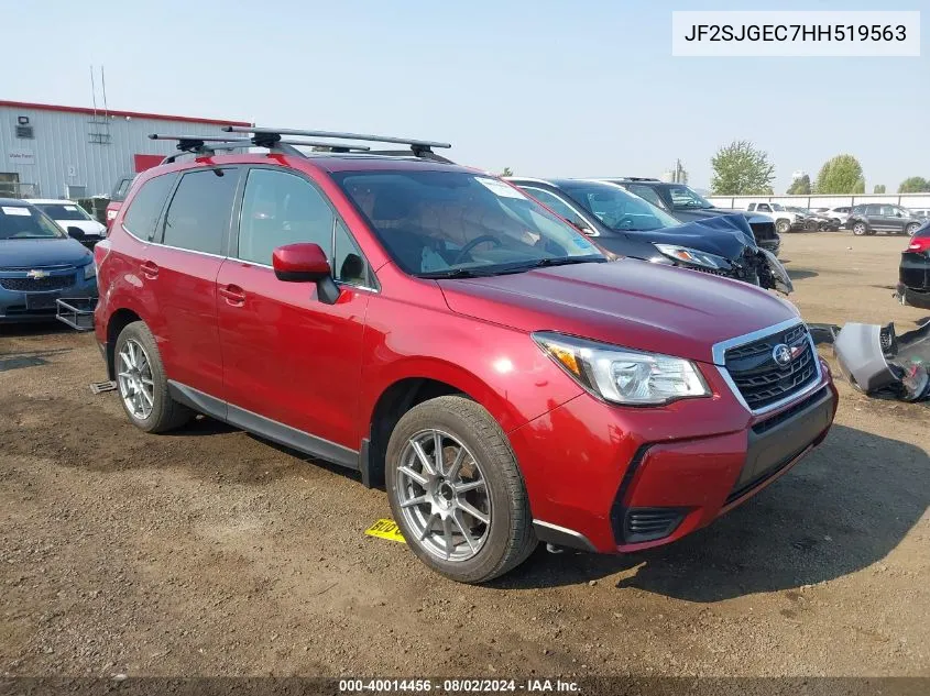 2017 Subaru Forester 2.0Xt Premium VIN: JF2SJGEC7HH519563 Lot: 40014456