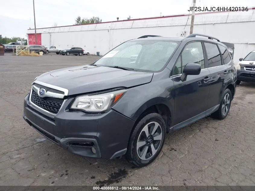 JF2SJAJC4HH420136 2017 Subaru Forester 2.5I Limited