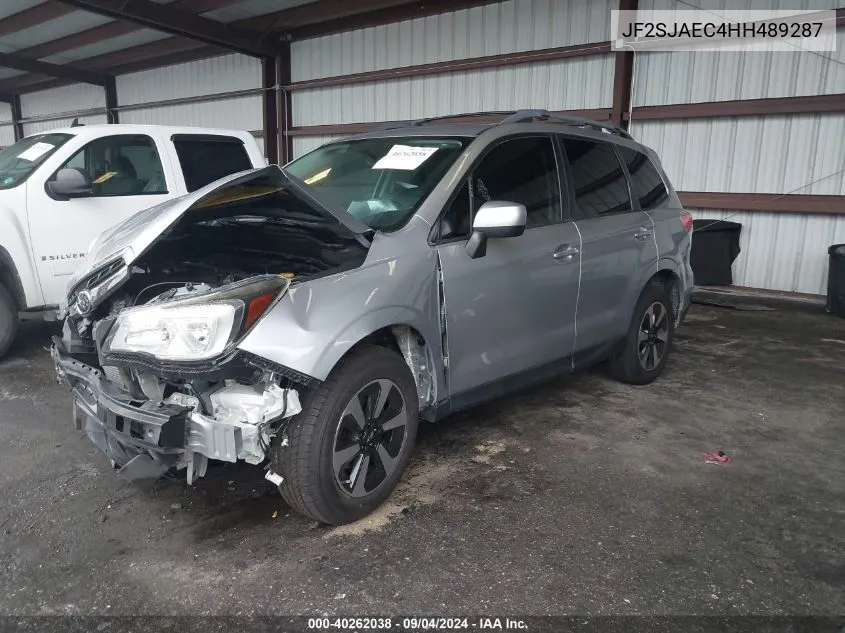 2017 Subaru Forester 2.5I Premium VIN: JF2SJAEC4HH489287 Lot: 40262038