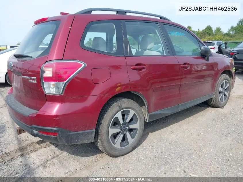 JF2SJABC1HH462536 2017 Subaru Forester 2.5I