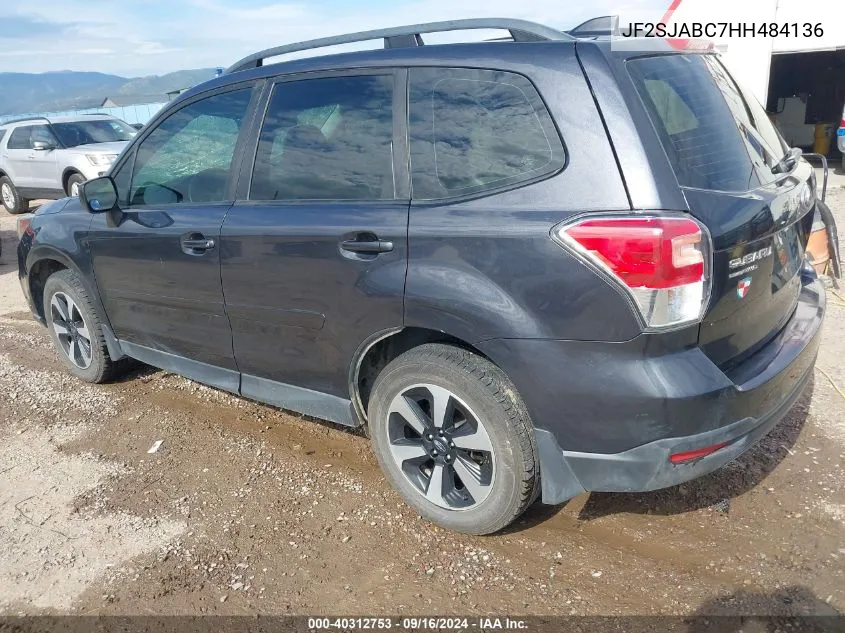 2017 Subaru Forester 2.5I VIN: JF2SJABC7HH484136 Lot: 40312753