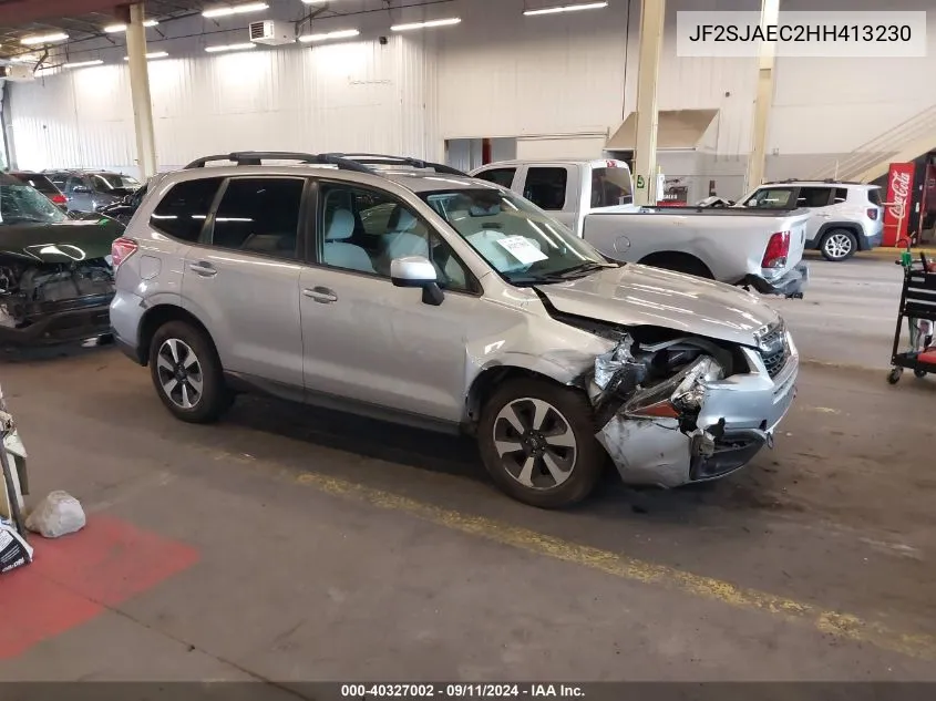 2017 Subaru Forester 2.5I Premium VIN: JF2SJAEC2HH413230 Lot: 40327002