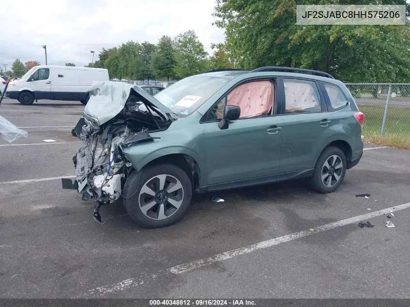 2017 Subaru Forester 2.5I VIN: JF2SJABC8HH575206 Lot: 40348812