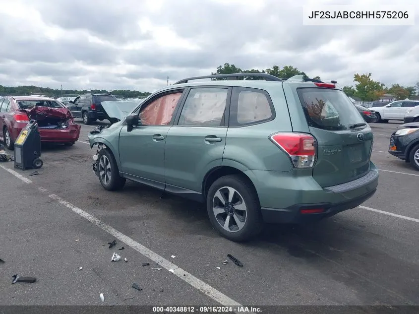 2017 Subaru Forester 2.5I VIN: JF2SJABC8HH575206 Lot: 40348812