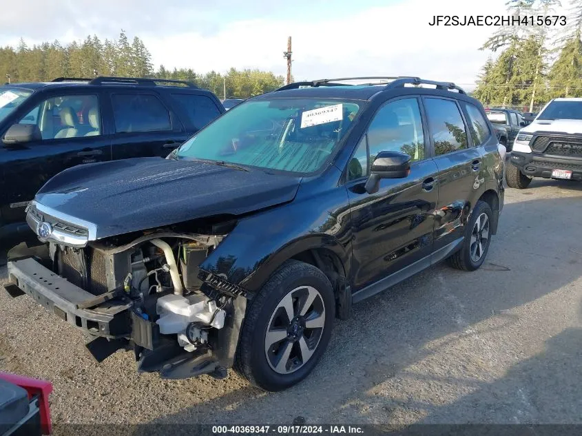 2017 Subaru Forester 2.5I Premium VIN: JF2SJAEC2HH415673 Lot: 40369347