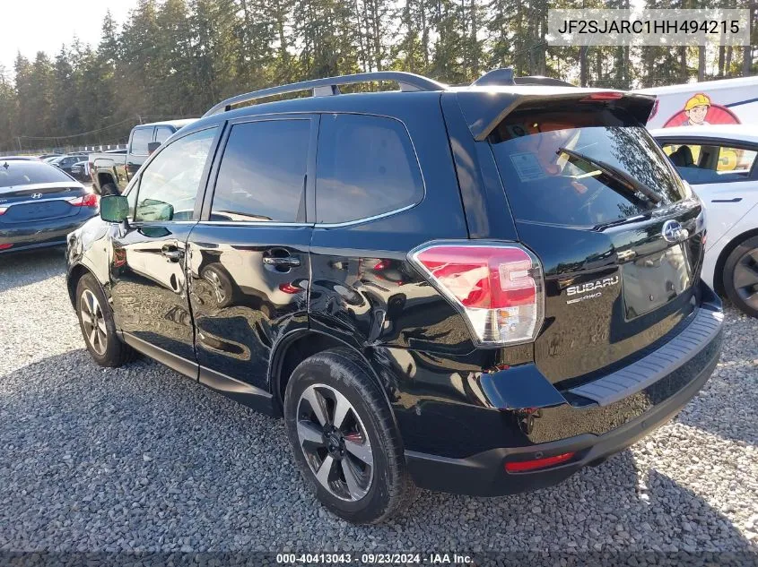 JF2SJARC1HH494215 2017 Subaru Forester 2.5I Limited