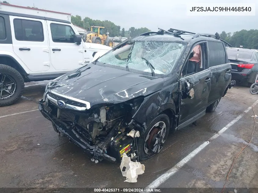 2017 Subaru Forester 2.5I Limited VIN: JF2SJAJC9HH468540 Lot: 40425371