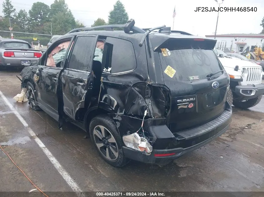 2017 Subaru Forester 2.5I Limited VIN: JF2SJAJC9HH468540 Lot: 40425371